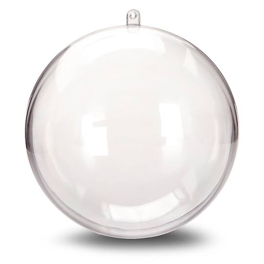 Darice Large Clear Plastic Ornament Ball